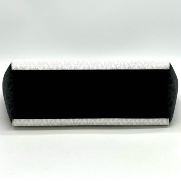 Michael Kors Large Jet Set Travel Chain Shoulder Bag Optic White Multi - Picture 6 of 11